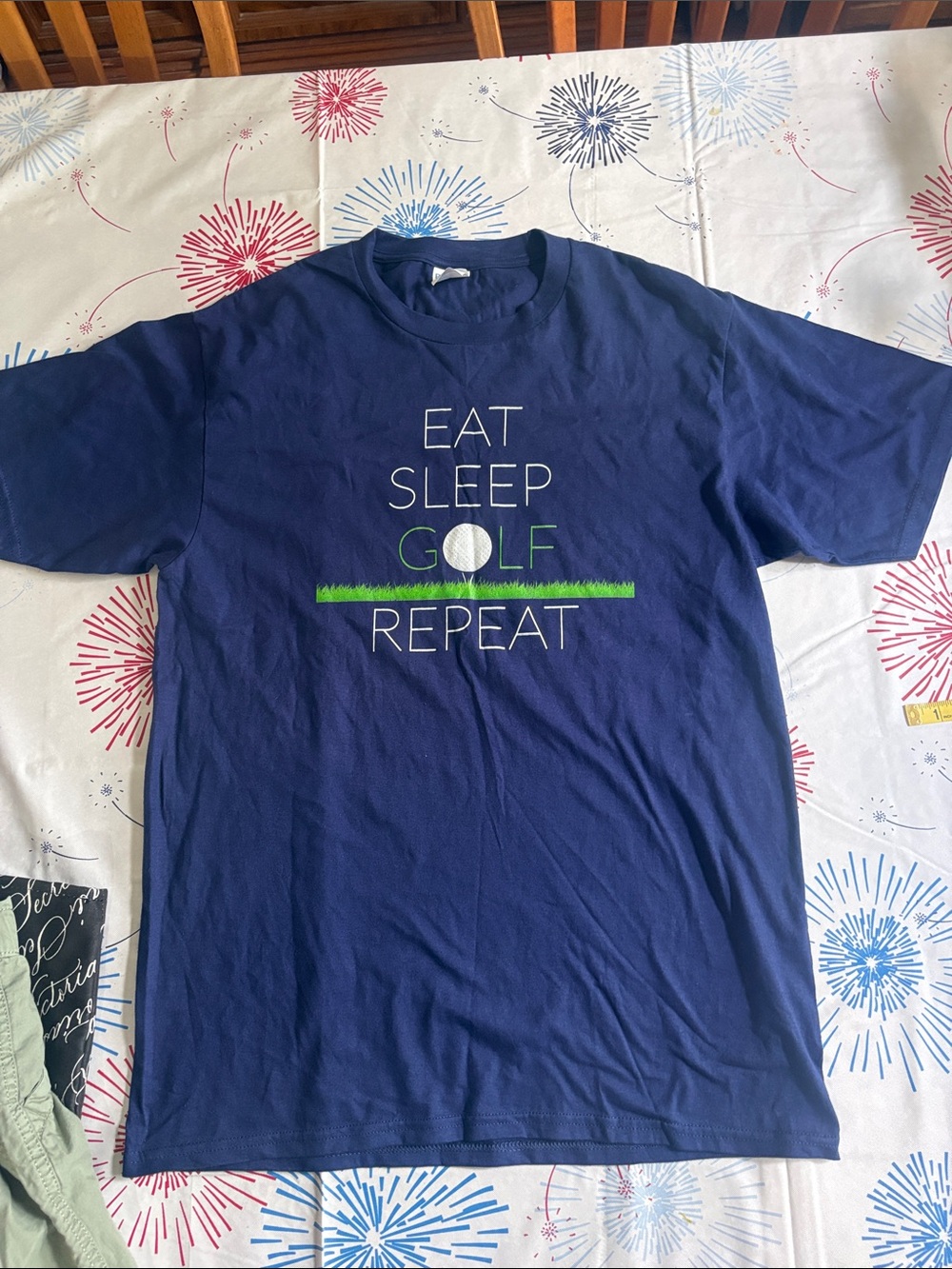 EAT SLEEP GOLF REPEAT T SHIRT